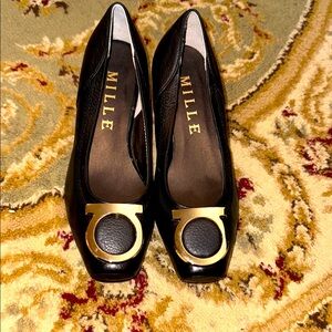 Mille Black and Gold Women's Shoes